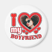 Ich Liebe mein Freund Custom Magnet (Vorne)