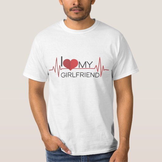 Ich Liebe Mein Freund Custom T - Shirt (Vorderseite)