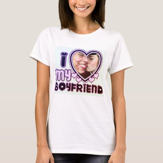 Ich Liebe Mein Freund Custom T - Shirt (Vorderseite)