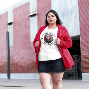 Ich Liebe Mein Freund Einfaches Personalisiertes F Große Größe T-Shirt