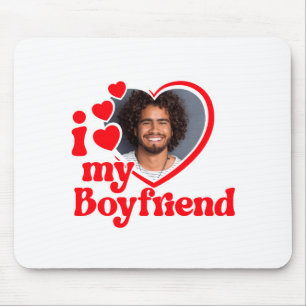 Ich liebe mein Freund Foto Custom T-Shirt_1 Mousepad