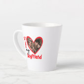 Ich Liebe Mein Freund Foto Geschenk Latte Tasse (Linke Ecke)