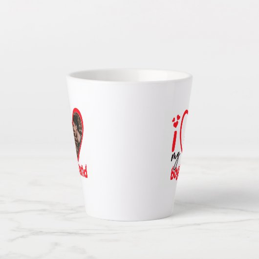 Ich Liebe Mein Freund Foto Geschenk Latte Tasse (Vorderseite)