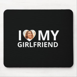 Ich liebe mein Freund Foto Herz Lustiger Freund T Mousepad