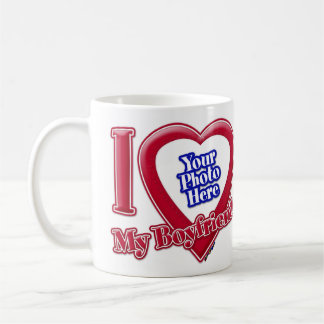 Ich Liebe mein Freund Foto Red Heart Kaffeetasse