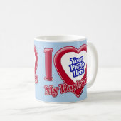 Ich Liebe mein Freund Foto Red Heart Light Blue Kaffeetasse (VorderseiteRechts)