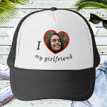 Ich Liebe Mein Freund Freund Freund, benutzerdefin Truckerkappe<br><div class="desc">Laden Sie ein Foto hoch, passen Sie den Text an und erstellen Sie einfach Ihren personalisierten Baseballhut. Klicken Sie auf Weiter, um die Textfarbe zu ändern. Sie können dieses Design auf anderen Zazzle-Produkten übertragen und an die meisten Zazzle-Produkte anpassen. Standard Studio Designs werden in hochauflösender Vektorgrafik für einen beruflichen Druck...</div>