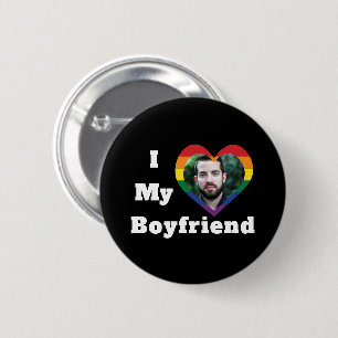 Ich Liebe Mein Freund Gay Pride LGBTQ Benutzerdefi Button