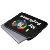 Ich Liebe Mein Freund Gay Pride LGBTQ Benutzerdefi Laptopschutzhülle (Vorne Knopf)