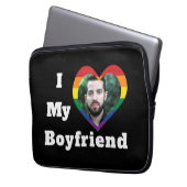Ich Liebe Mein Freund Gay Pride LGBTQ Benutzerdefi Laptopschutzhülle (Vorderseite Links)