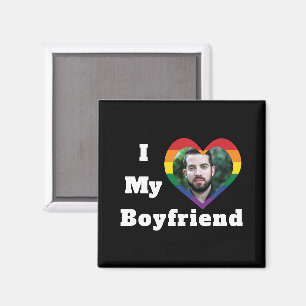 Ich Liebe Mein Freund Gay Pride LGBTQ Benutzerdefi Magnet