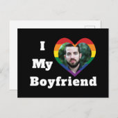 Ich Liebe Mein Freund Gay Pride LGBTQ Benutzerdefi Postkarte (Vorne/Hinten)