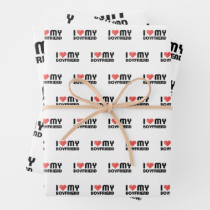 Ich Liebe mein Freund Geschenkpapier Set