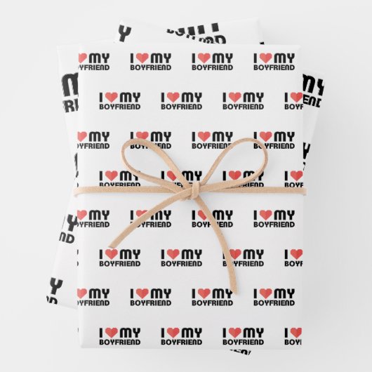 Ich Liebe mein Freund Geschenkpapier Set (Beispiel)