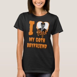 Ich Liebe Mein Freund Halloween Foto T-Shirt