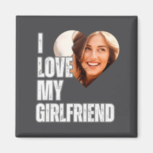 Ich liebe mein Freund Herz Foto Freund Geschenk Magnet