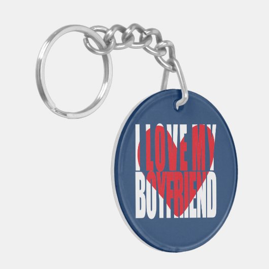 Ich Liebe Mein Freund Herzklopfen Foto Personalisi Schlüsselanhänger (Vorderseite links)