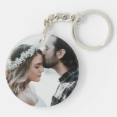 Ich Liebe Mein Freund Herzklopfen Foto Personalisi Schlüsselanhänger (Rückseite)