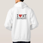Ich Liebe mein Freund Hoodie (Rückseite)