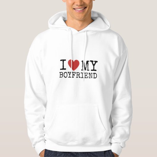 Ich Liebe mein Freund Hoodie (Vorderseite)