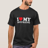 Ich Liebe mein Freund I Red Heart Mein Freund BF T-Shirt (Vorderseite)