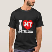 Ich Liebe, mein Freund, ich höre meinen Freund Cou T-Shirt (Vorderseite)