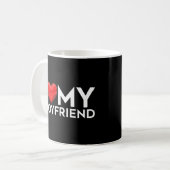 Ich Liebe Mein Freund, ich höre meinen Freund Prem Kaffeetasse (Vorderseite Links)