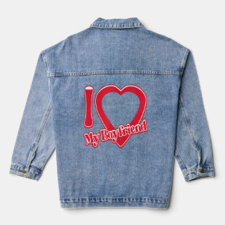 Ich Liebe mein Freund Jeansjacke