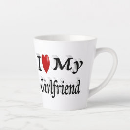 Ich Liebe Mein Freund niedlicher schwarzer Text Milchtasse