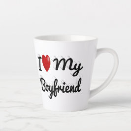 Ich Liebe Mein Freund niedlicher schwarzer Text Milchtasse