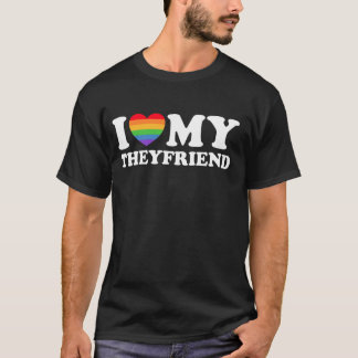 Ich Liebe mein Freund Nonbinary Pride NB Enby Part T-Shirt
