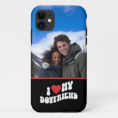 Ich Liebe Mein Freund Personalisiert Foto Case-Mate iPhone Hülle (Rückseite)