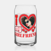 Ich Liebe Mein Freund Personalisiert Foto Text Dosenglas (Vorderseite)