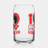 Ich Liebe Mein Freund Personalisiert Foto Text Dosenglas (Links)