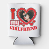 Ich Liebe Mein Freund Personalisiert Foto Text Dosenkühler (Vorderseite)