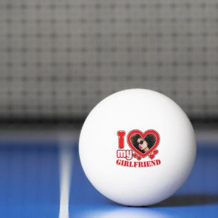 Ich Liebe Mein Freund Personalisiert Foto Text Tischtennisball