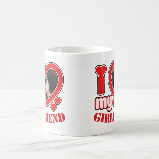 Ich Liebe Mein Freund Personalisiert Foto Text Verwandlungstasse (Mittel)