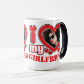 Ich Liebe Mein Freund Personalisiert Foto Text Verwandlungstasse (VorderseiteRechts)