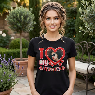 Ich Liebe Mein Freund Personalisiert T-Shirt