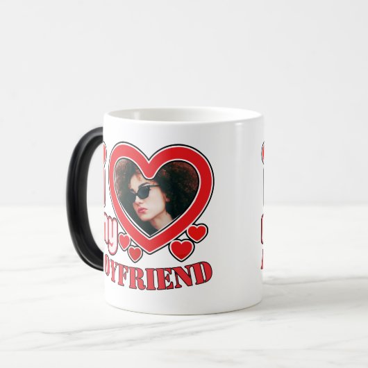 Ich Liebe Mein Freund Personalisiert Verwandlungstasse (Vorderseite Links)