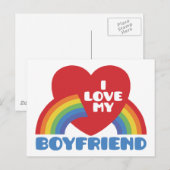 Ich Liebe mein Freund Postkarte (Vorne/Hinten)