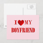 Ich Liebe mein Freund Postkarte (Vorne/Hinten)