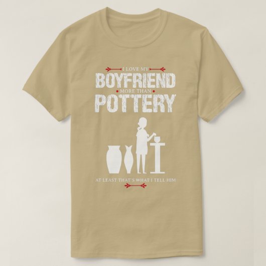 Ich Liebe mein Freund Potterie lustiges Geschenkde T-Shirt (Design vorne)