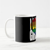 Ich Liebe Mein Freund Rainbow Heart Kaffeetasse (Links)