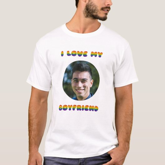 Ich Liebe mein Freund Rainbow LGBT T-Shirt (Vorderseite)