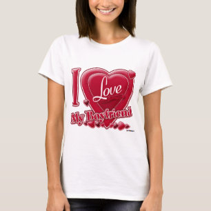 Ich Liebe Mein Freund rot - Herz T-Shirt