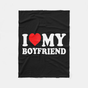 Ich Liebe mein Freund Spaß Valentine Red Heart Lie Fleecedecke