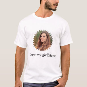 Ich liebe mein Freund Star Foto individuell T-Shirt