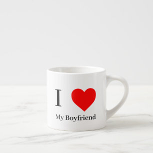 Ich Liebe mein Freund und mein Rotes Herz Espressotasse