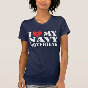 Ich Liebe mein Freund von der Marine T-Shirt